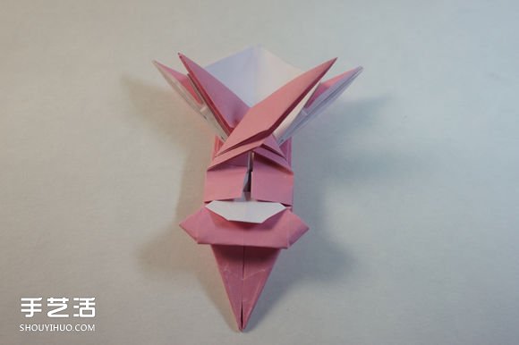 折纸女孩的步骤图解 复杂女生的折法教程(图50)