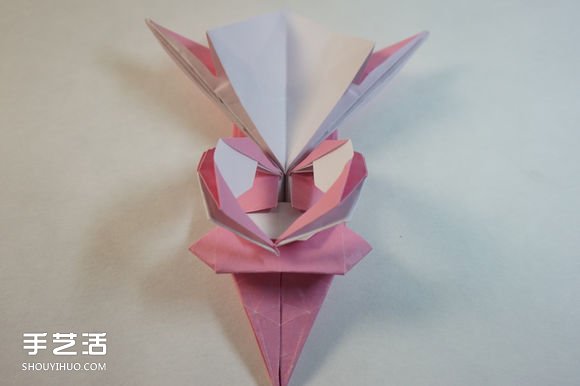 折纸女孩的步骤图解 复杂女生的折法教程(图52)