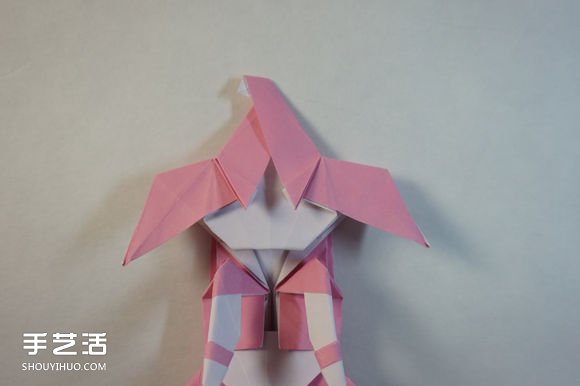 折纸女孩的步骤图解 复杂女生的折法教程(图58)