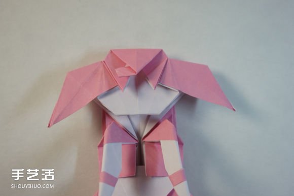 折纸女孩的步骤图解 复杂女生的折法教程(图59)