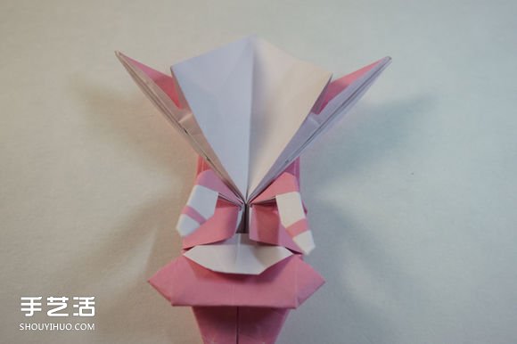 折纸女孩的步骤图解 复杂女生的折法教程(图54)