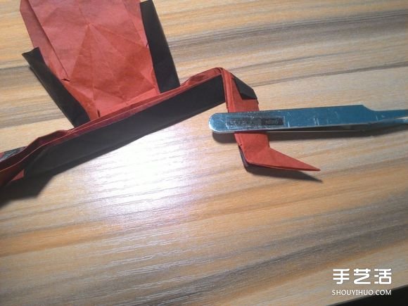 怎么折蜘蛛侠图解教程 复杂蜘蛛侠的折法步骤(图70)