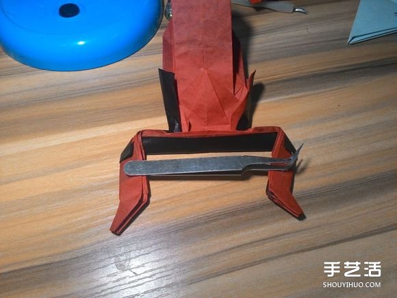 怎么折蜘蛛侠图解教程 复杂蜘蛛侠的折法步骤(图72)