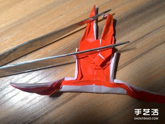 怎么折蜘蛛侠图解教程 复杂蜘蛛侠的折法步骤(图79)