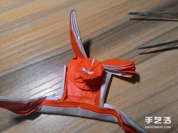 怎么折蜘蛛侠图解教程 复杂蜘蛛侠的折法步骤(图88)