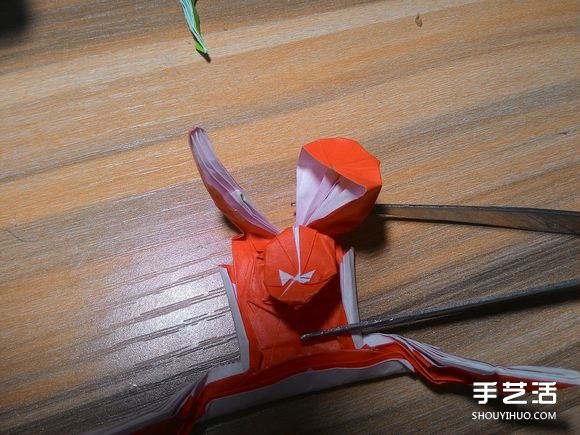 怎么折蜘蛛侠图解教程 复杂蜘蛛侠的折法步骤(图86)