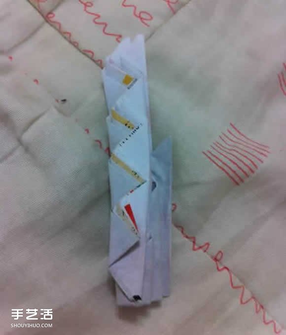骷髅手骨的折纸方法图解 万圣节恐怖骷髅手折法(图11)