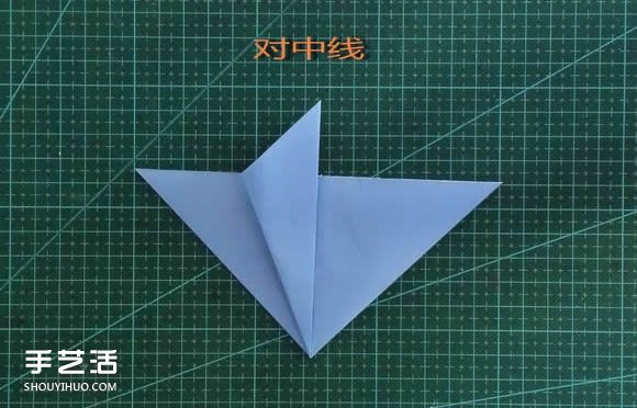手工折纸女生头像图解 短发女孩的折法步骤图(图3)