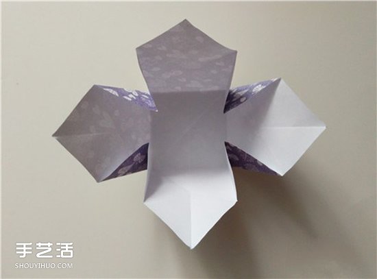 扑克牌黑桃和梅花花色的折纸方法图解(图6)