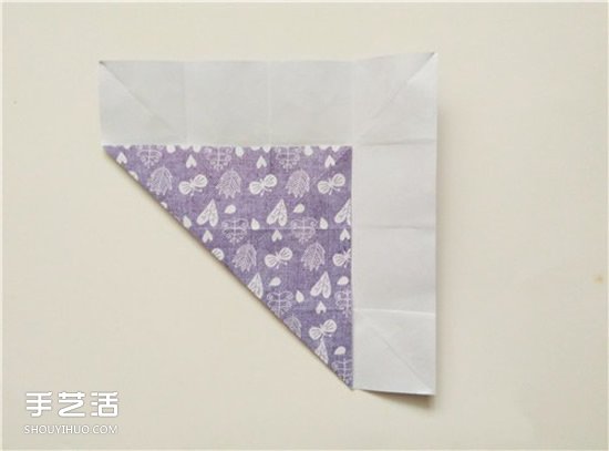 扑克牌黑桃和梅花花色的折纸方法图解(图4)