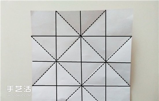 扑克牌方片和红桃花色的折纸方法图解(图4)