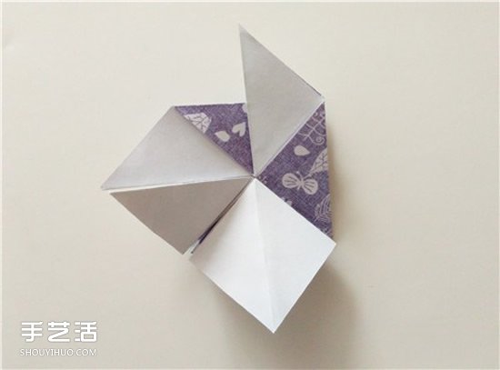 扑克牌黑桃和梅花花色的折纸方法图解(图12)