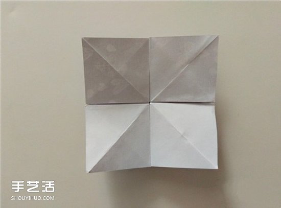 扑克牌黑桃和梅花花色的折纸方法图解(图14)