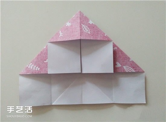 扑克牌方片和红桃花色的折纸方法图解(图5)