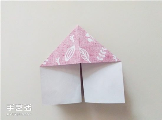 扑克牌方片和红桃花色的折纸方法图解(图6)