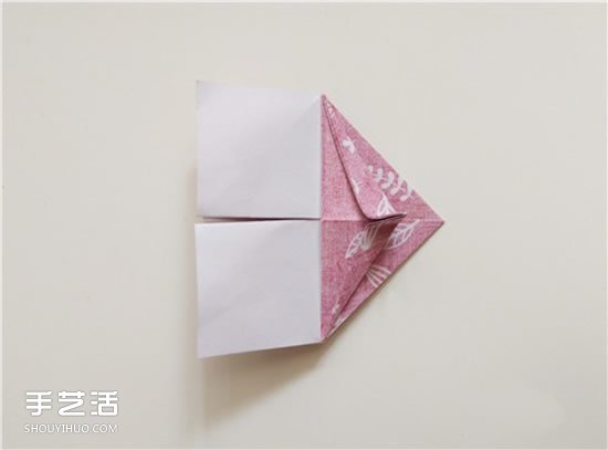 扑克牌方片和红桃花色的折纸方法图解(图9)