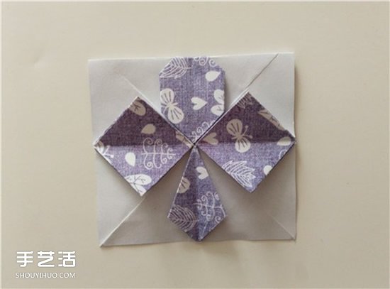 扑克牌黑桃和梅花花色的折纸方法图解(图29)