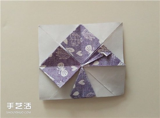 扑克牌黑桃和梅花花色的折纸方法图解(图23)