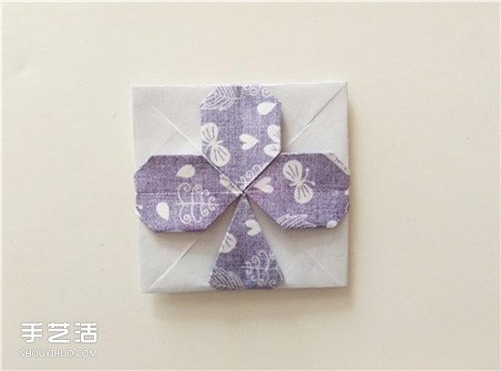 扑克牌黑桃和梅花花色的折纸方法图解(图31)