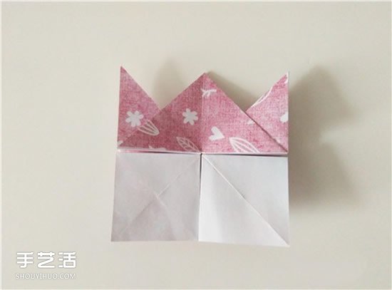 扑克牌方片和红桃花色的折纸方法图解(图19)
