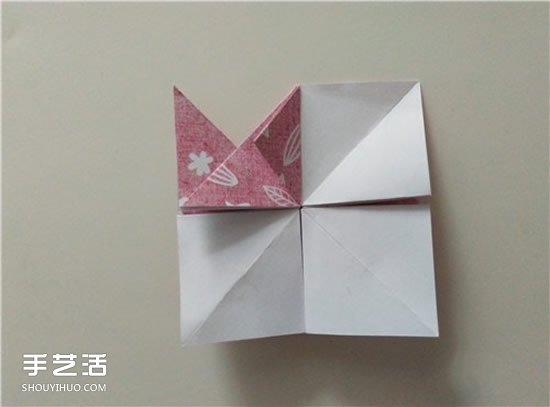 扑克牌方片和红桃花色的折纸方法图解(图21)