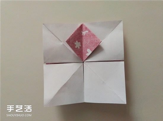 扑克牌方片和红桃花色的折纸方法图解(图23)