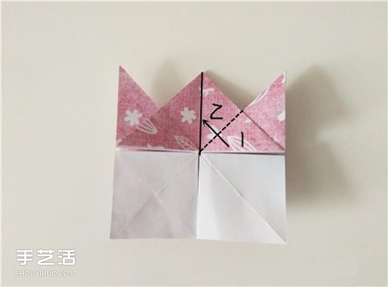 扑克牌方片和红桃花色的折纸方法图解(图22)