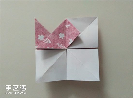 扑克牌方片和红桃花色的折纸方法图解(图24)
