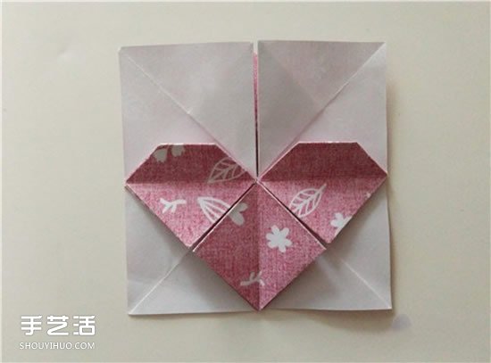 扑克牌方片和红桃花色的折纸方法图解(图25)