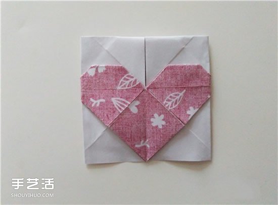 扑克牌方片和红桃花色的折纸方法图解(图26)