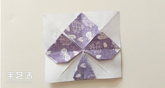 扑克牌黑桃和梅花花色的折纸方法图解(图25)