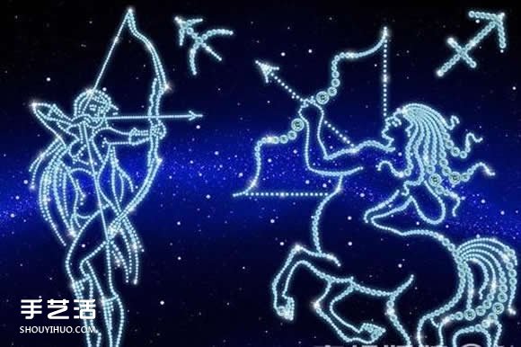 折纸射手座天文符号 人马座符号的折法图解(图1)