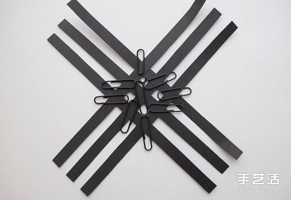 纸条折纸雪花的方法图解 立体雪花的折法步骤(图3)