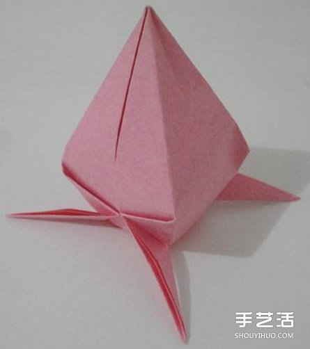 手工折纸桃子步骤图 桃子的折法图解教程(图10)