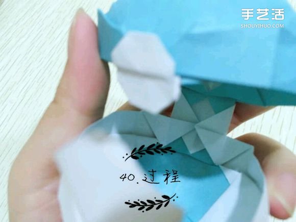 精灵球制作方法教程 手工折精灵球的折法图解(图34)