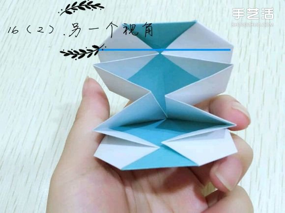 精灵球制作方法教程 手工折精灵球的折法图解(图17)