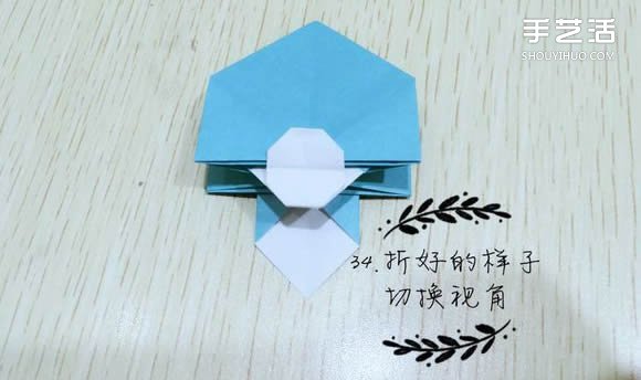 精灵球制作方法教程 手工折精灵球的折法图解(图30)