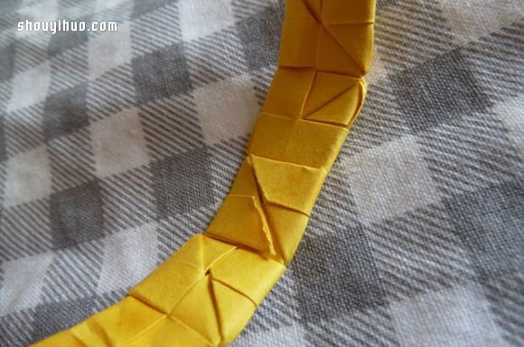 折纸手镯手环的折法 手工手镯手环折纸图解(图31)