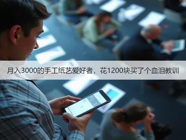 月入3000的手工纸艺爱好者，花1200块买了个血泪教训(图2)