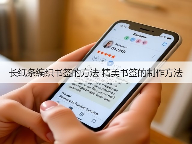 长纸条编织书签的方法 精美书签的制作方法(图2)