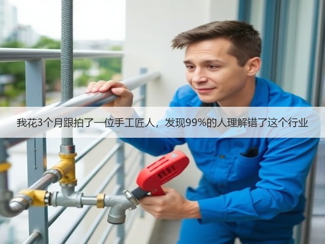 我花3个月跟拍了一位手工匠人，发现99%的人理解错了这个行业(图2)
