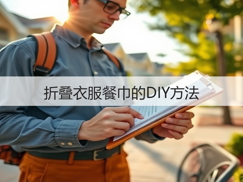 折叠衣服餐巾的DIY方法 - 诺云双维造物网