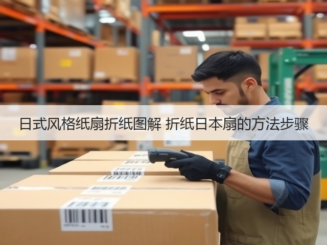 日式风格纸扇折纸图解 折纸日本扇的方法步骤(图1)