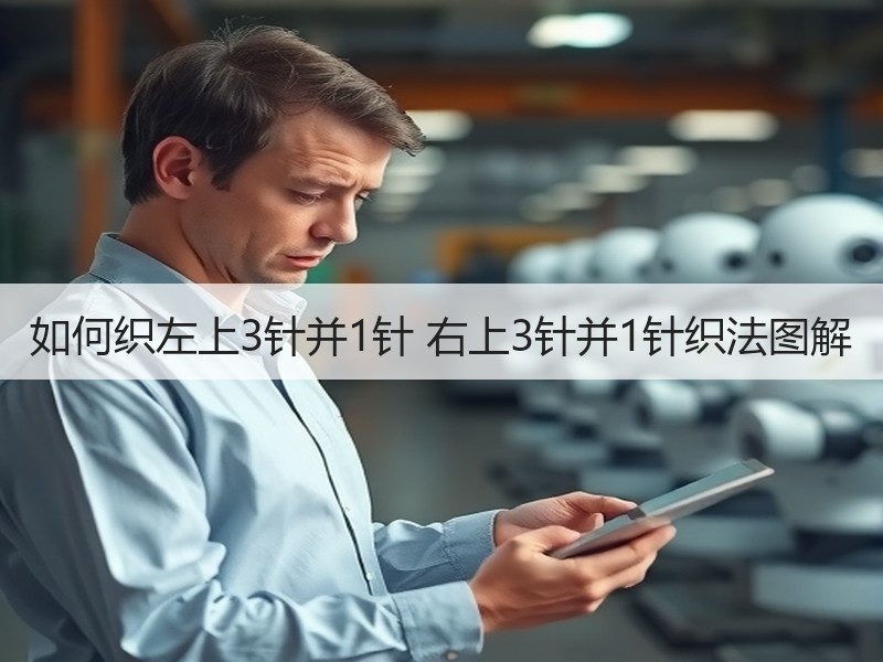 如何织左上3针并1针 右上3针并1针织法图解 - 诺云双维造物网