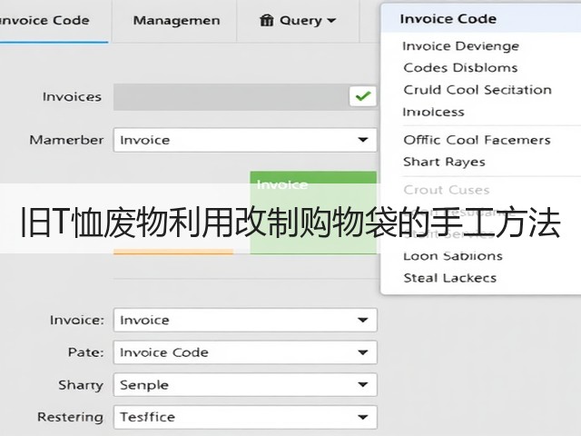 旧T恤废物利用改制购物袋的手工方法(图1)