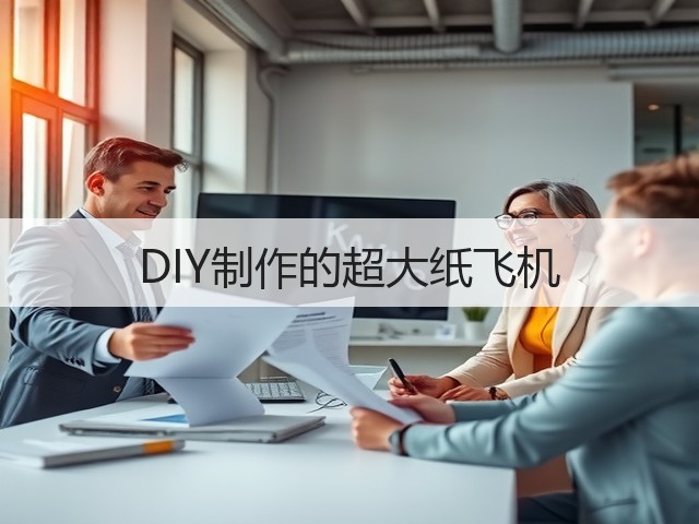 DIY制作的超大纸飞机(图2)