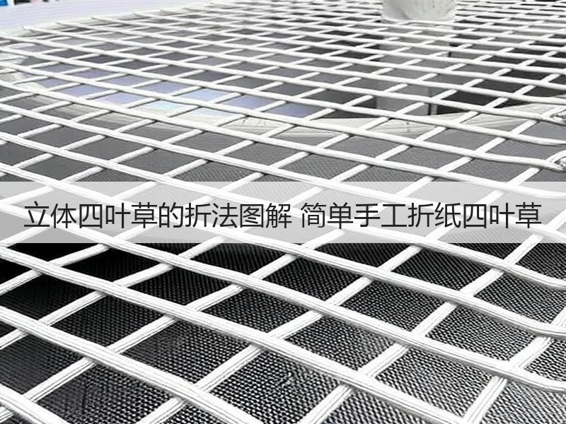 立体四叶草的折法图解 简单手工折纸四叶草 - 诺云双维造物网