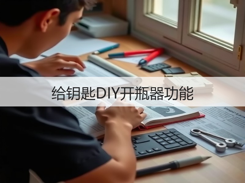 给钥匙DIY开瓶器功能 - 诺云双维造物网