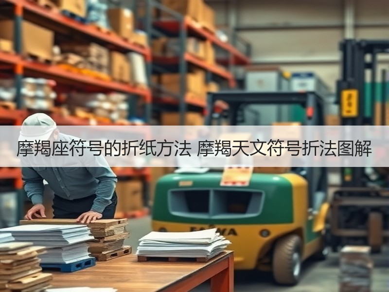 摩羯座符号的折纸方法 摩羯天文符号折法图解 - 诺云双维造物网