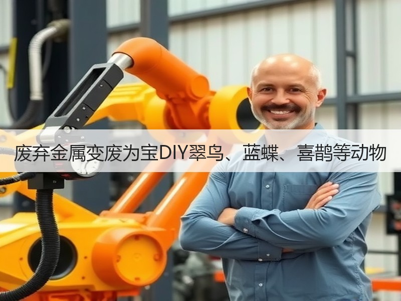 废弃金属变废为宝DIY翠鸟、蓝蝶、喜鹊等动物 - 诺云双维造物网